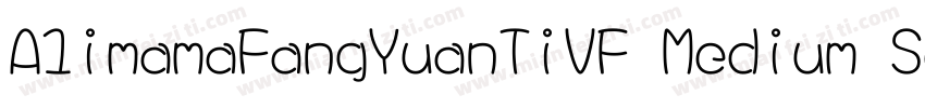 A1imamaFangYuanTiVF Medium Square字体转换